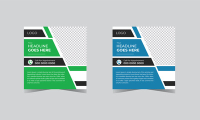 Free  digital marketing agency social media post design corporate social media post template