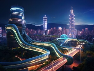 Obraz premium Taiwan Cityscape