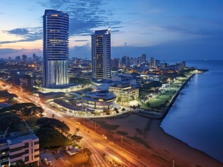 Fototapeta na wymiar Colombo downtown