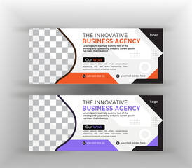 Corporate and Digital Business Marketing Promotion Horizontal Web Banner Design Corporate Identity Template.
