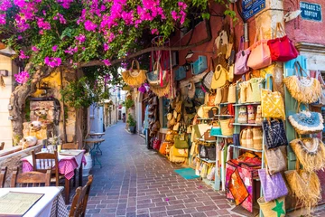 Fotobehang market street in greece © Thomas