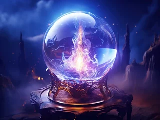 Fotobehang Magic glass orb © Nipon
