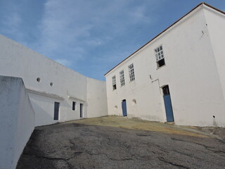 white house in the desert