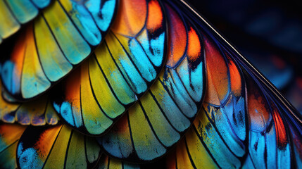 Close-up of a butterfly's wings