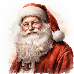 illustration of santa claus in red clothes
