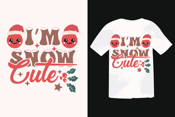 Funny Christmas Quotes T-shirt design. Calligraphy phrase for Christmas. Good for T shirt print, poster, greeting card, banner, and gift design