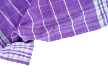 purple napkin with stripe pattern copy space