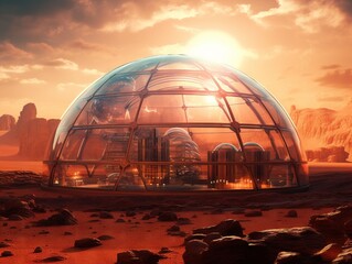 Obraz premium Mars Base