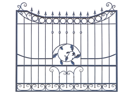 Modern forged lattice, fence.