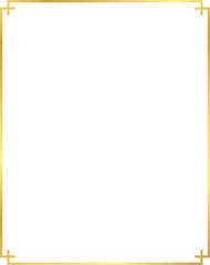 Vector of Christmas Simple Gold border
