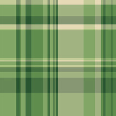 Seamless check background of vector plaid texture with a fabric pattern textile tartan.