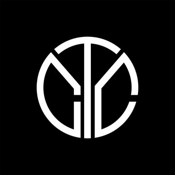 CTC letter logo abstract design. CTC unique design, CTC letter logo design on black background. CTC creative initials letter logo concept. CTC letter design.CTC
