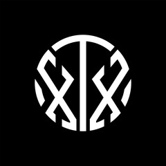 XTX letter logo abstract design. XTX unique design, XTX letter logo design on black background. XTX creative initials letter logo concept. XTX letter design.XTX
