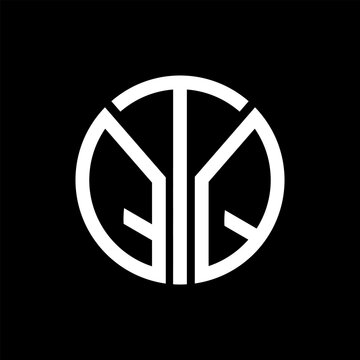 QTQ letter logo abstract design. QTQ unique design, QTQ letter logo design on black background. QTQ creative initials letter logo concept. QTQ letter design.QTQ
