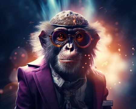 Monkey Quantum detective solving mysteries in hyperspace