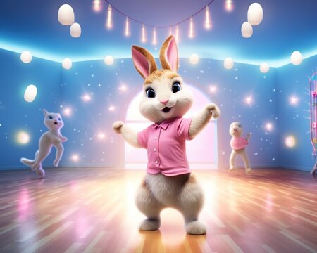 Rabbit Physical therapist aiding in recovery