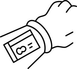 wearable screens  icon