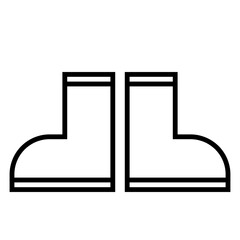  Boots Icon and Illustration in Line Style