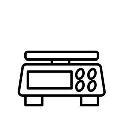  Scales Icon and Illustration in Line Style