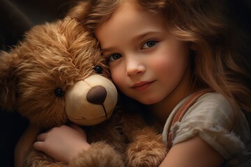 girl with teddy bear