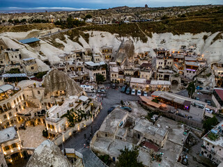 Goreme in Nevsehir Province in Cappadocia, Turkey