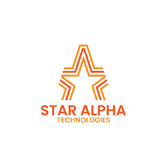 a stars logo design vector