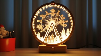 Personalized Snowman Ferris Wheel, Christmas Gift, Christmas Party Decor.