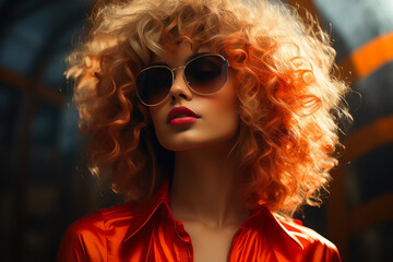 Sunglasses Glamour: Woman's Portrait