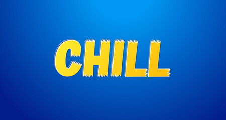 Editable text style effect - chill text style theme.