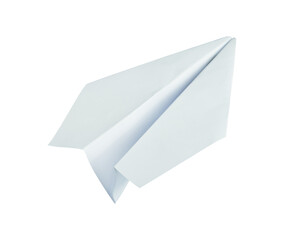white paper plane isolated element