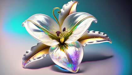 Iridescent liii flowers