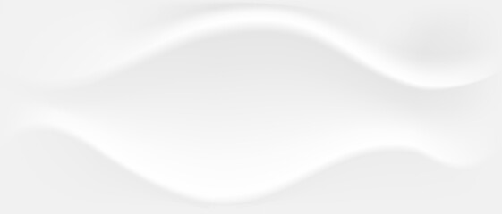 Texture white with wet paper effect, gray background for web design. Old cardboard cover template with folds and crumpled elements, vector illustration.