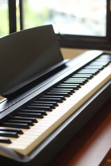 Black piano keyboard