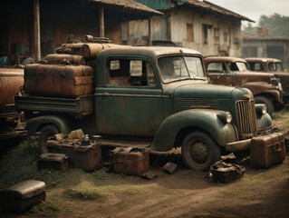 1940's old vintage truck.