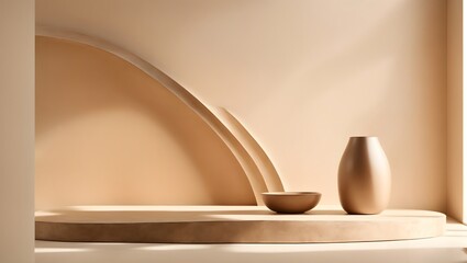 Background for cosmetic product branding, identity and packaging. Generative AI.	