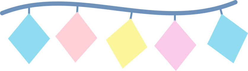 Party flag illustration