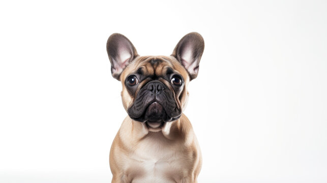 A clean, isolated dog portrait, perfect for design and commercial use.