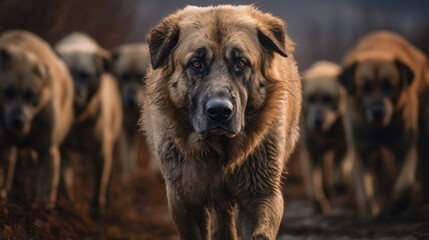 Kangal's essence is captured in the powerful portrait of the breed against the landscape.