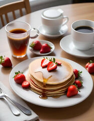 breakfast with coffee☕️🤤