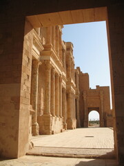Théâtre romain de Sabratha en Libye - obrazy, fototapety, plakaty