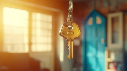 Landlord key for unlocking house is plugged into the.Generative AI