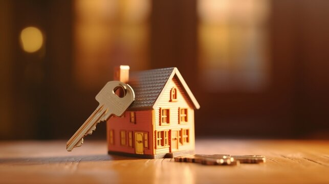 Landlord key for unlocking house is plugged into the.Generative AI