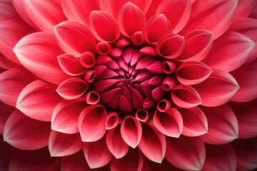 Pink dahlia petals macro, floral abstract background. Close up of flower dahlia for background