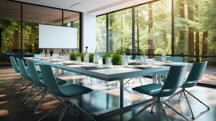 Fototapeta premium Conference room in modern office