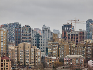 Old and modern architecture in Ukraine