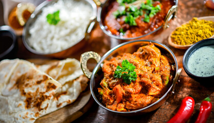 Hot madras paneer and vegetable masala with rice