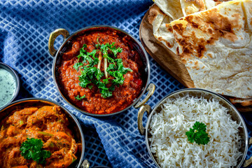 Hot madras paneer and vegetable masala with rice