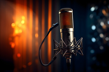 Studio-Magie: Gro&szlig;membran Kondensatormikrofon in Aktion