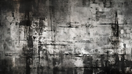 Monochrome Abstract: Textural Shades of Gray, ideal for Urban Decay Concept Art, Generative AI