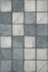 A gray tiled wall background with Generative AI technology